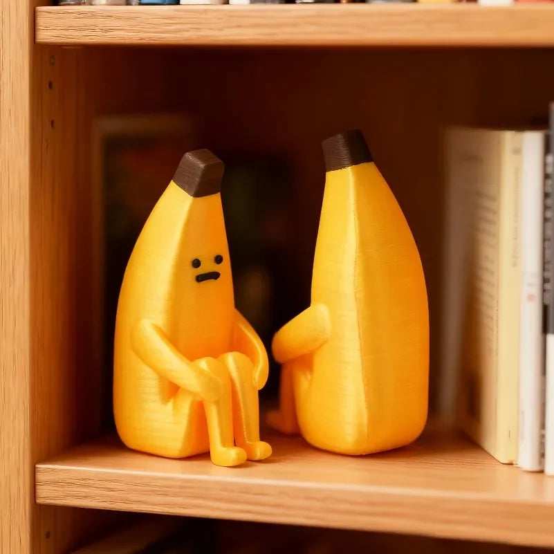 Banana en Crisis — Mini Figura Decorativa