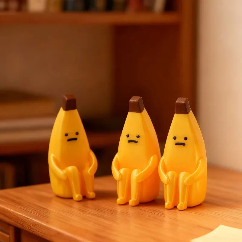 Banana en Crisis — Mini Figura Decorativa