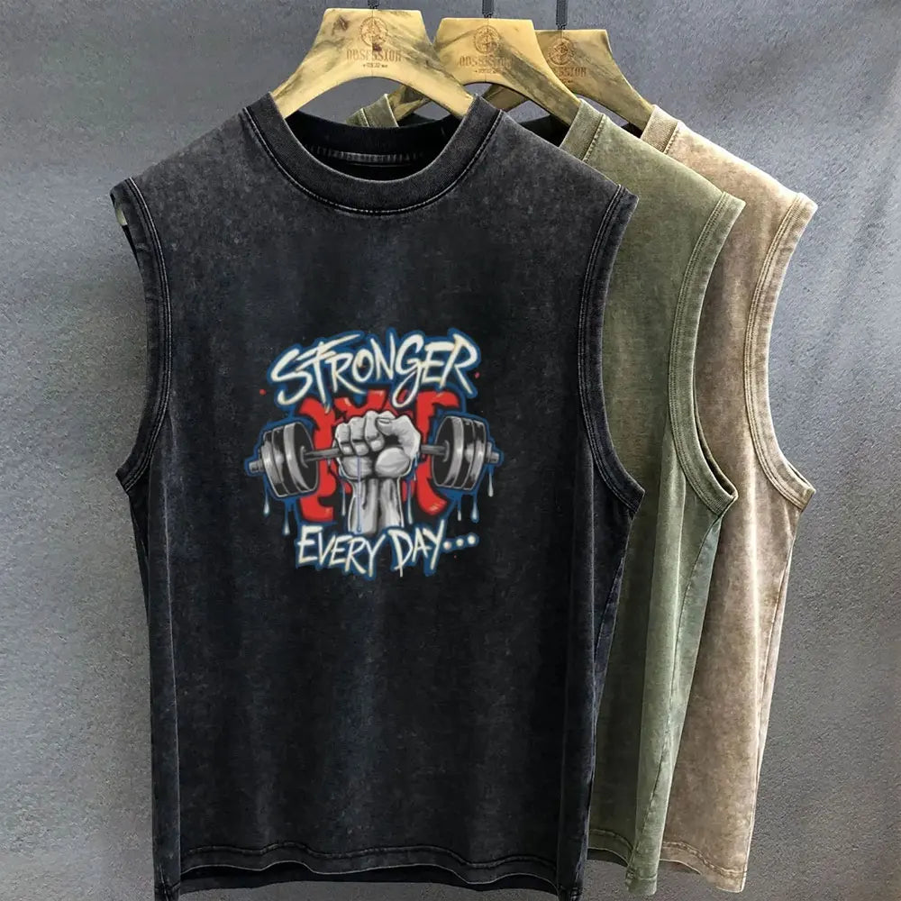 Playera Sin Mangas Gym Meme — Corte Oversize