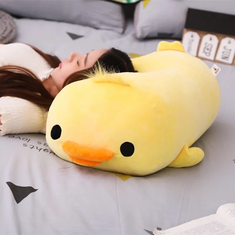 Patito Nube — Peluche Almohada Acostado