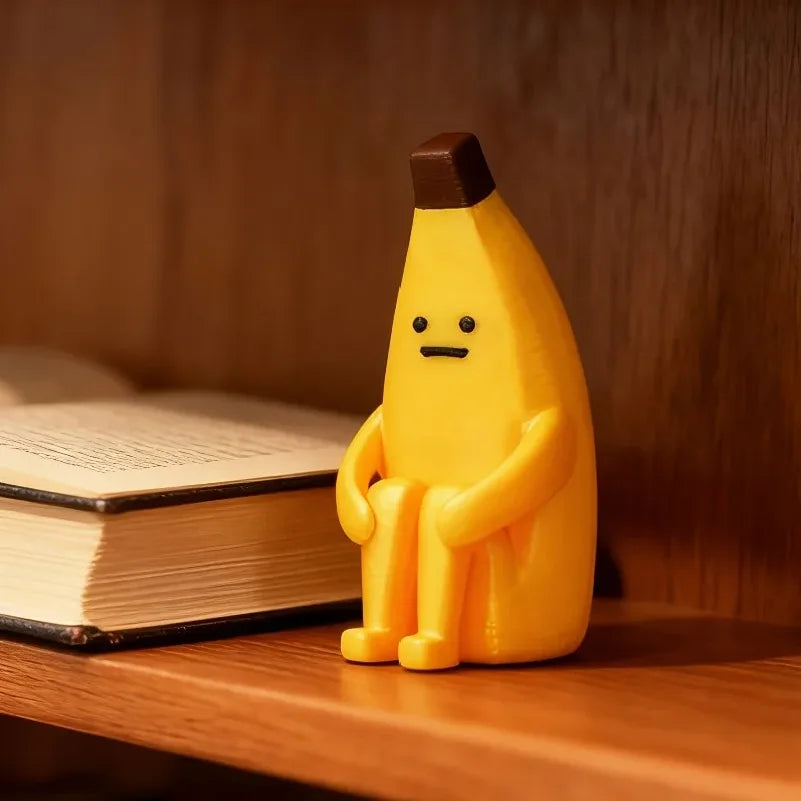 Banana en Crisis — Mini Figura Decorativa