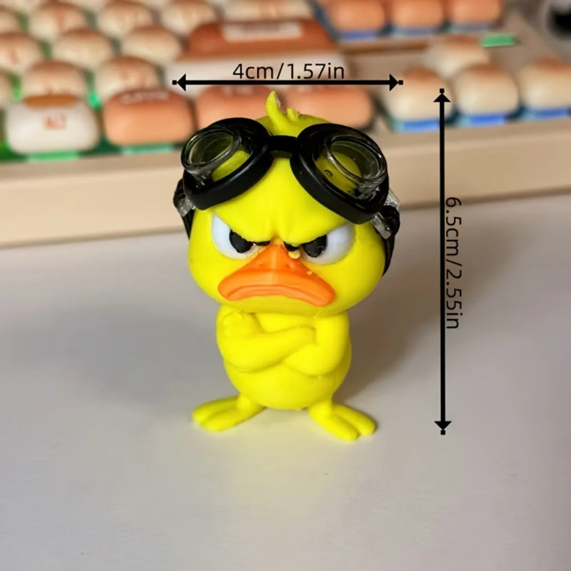 Patito Nadador Enojado — Figura Decorativa
