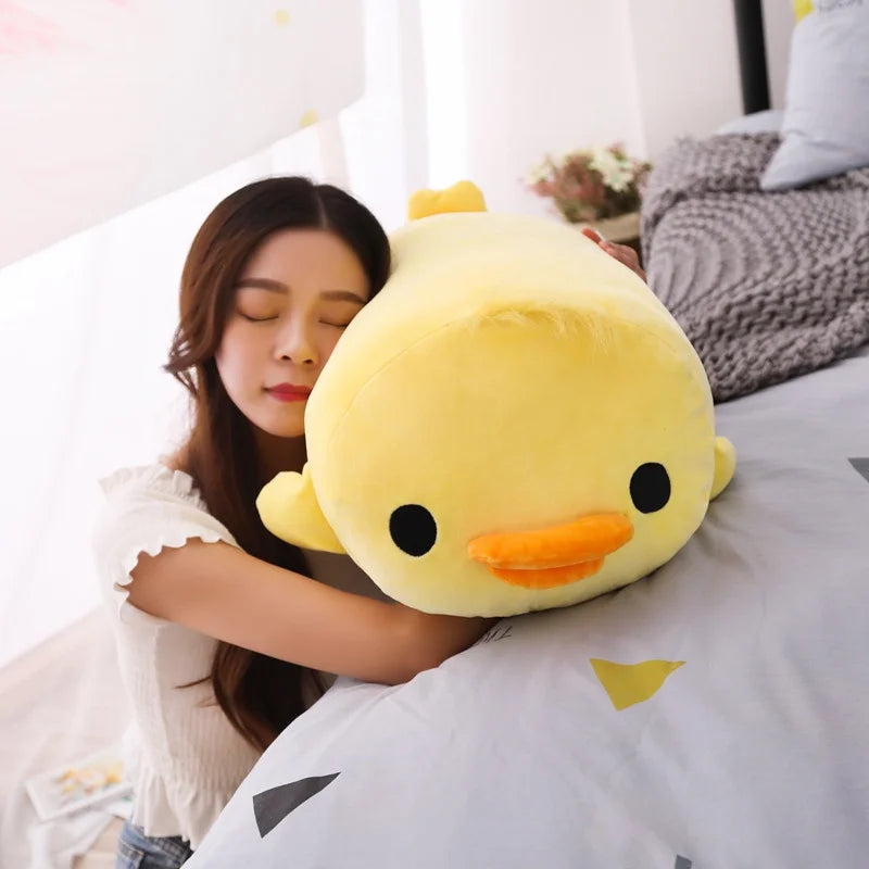 Patito Nube — Peluche Almohada Acostado