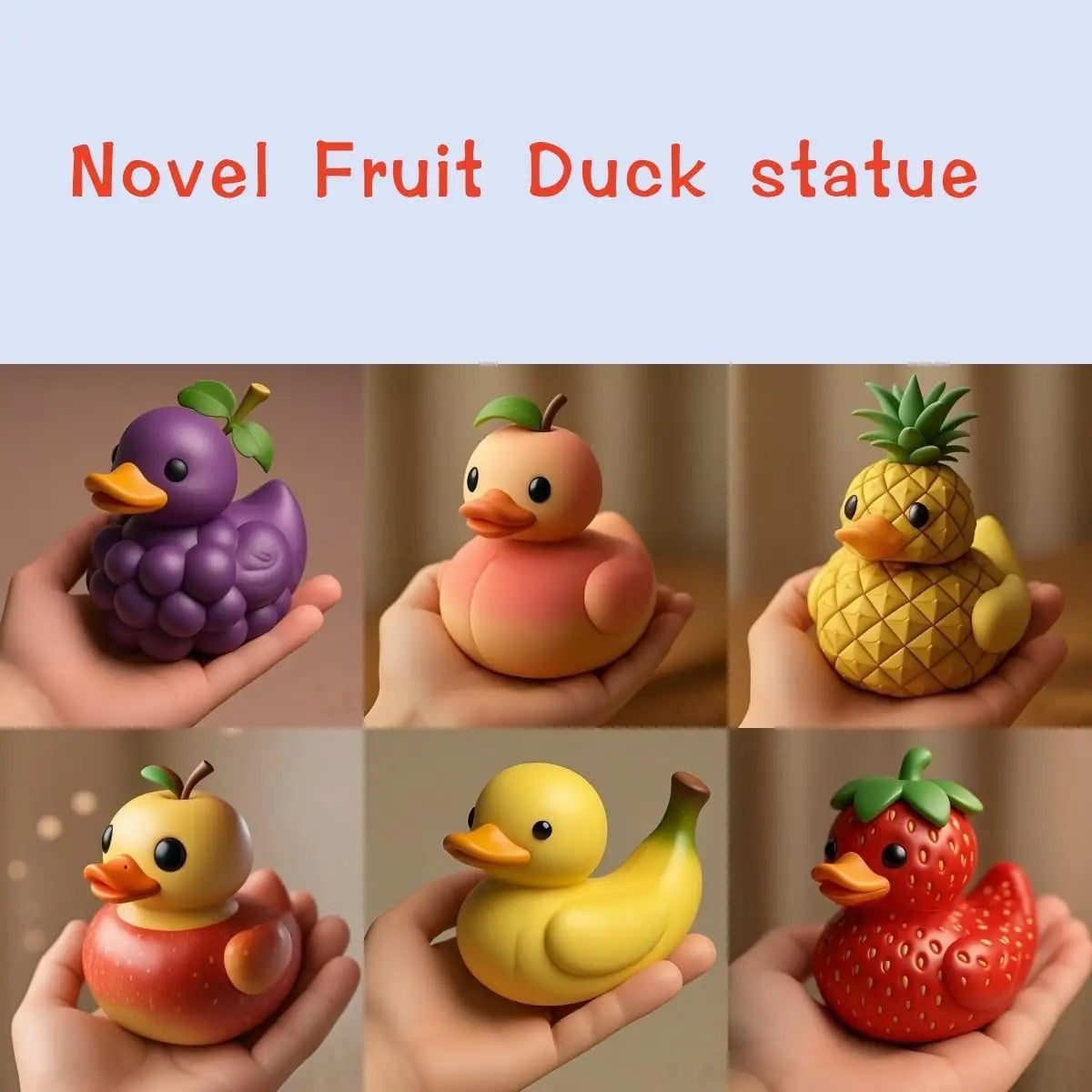 PiñaDuck — Figura Decorativa de Resina
