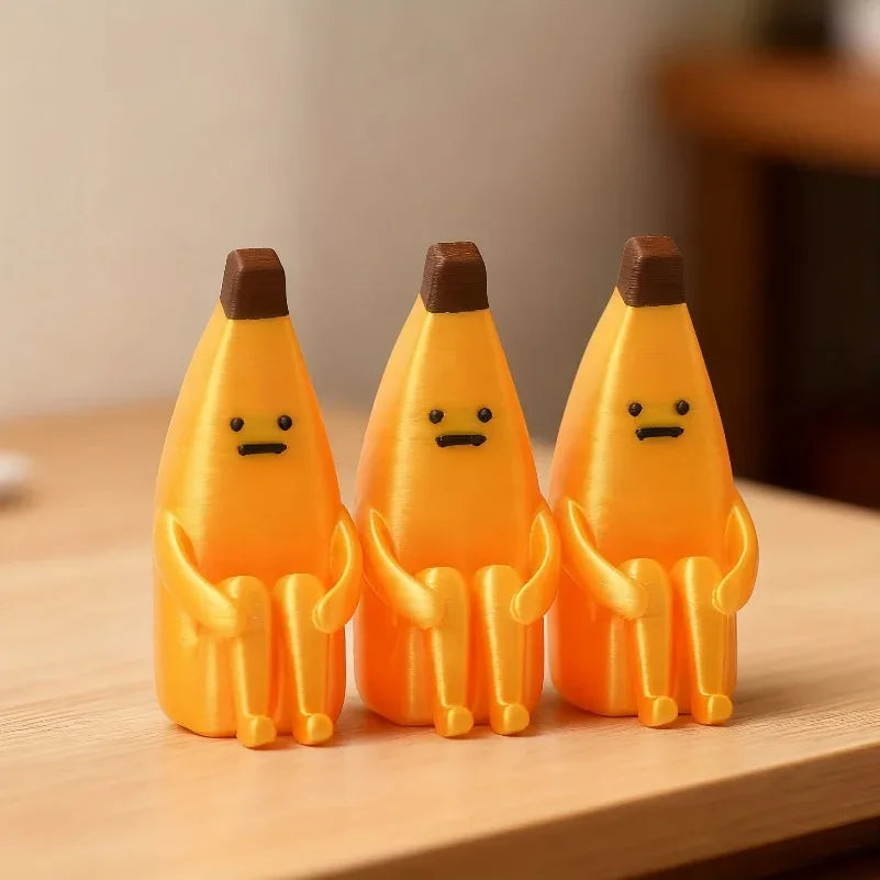 Banana en Crisis — Mini Figura Decorativa