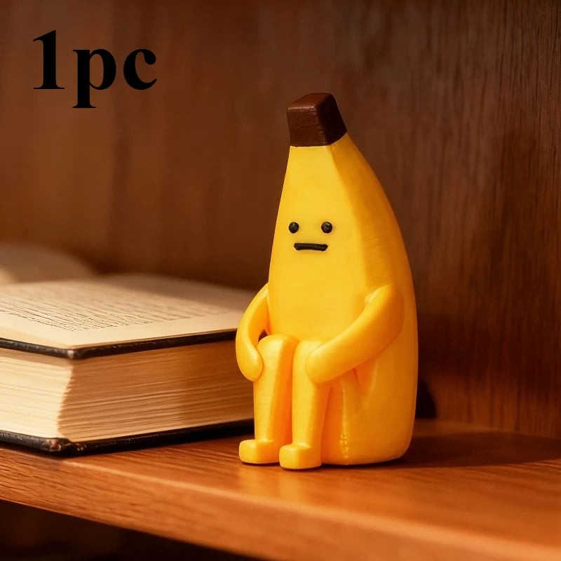 Banana en Crisis — Mini Figura Decorativa
