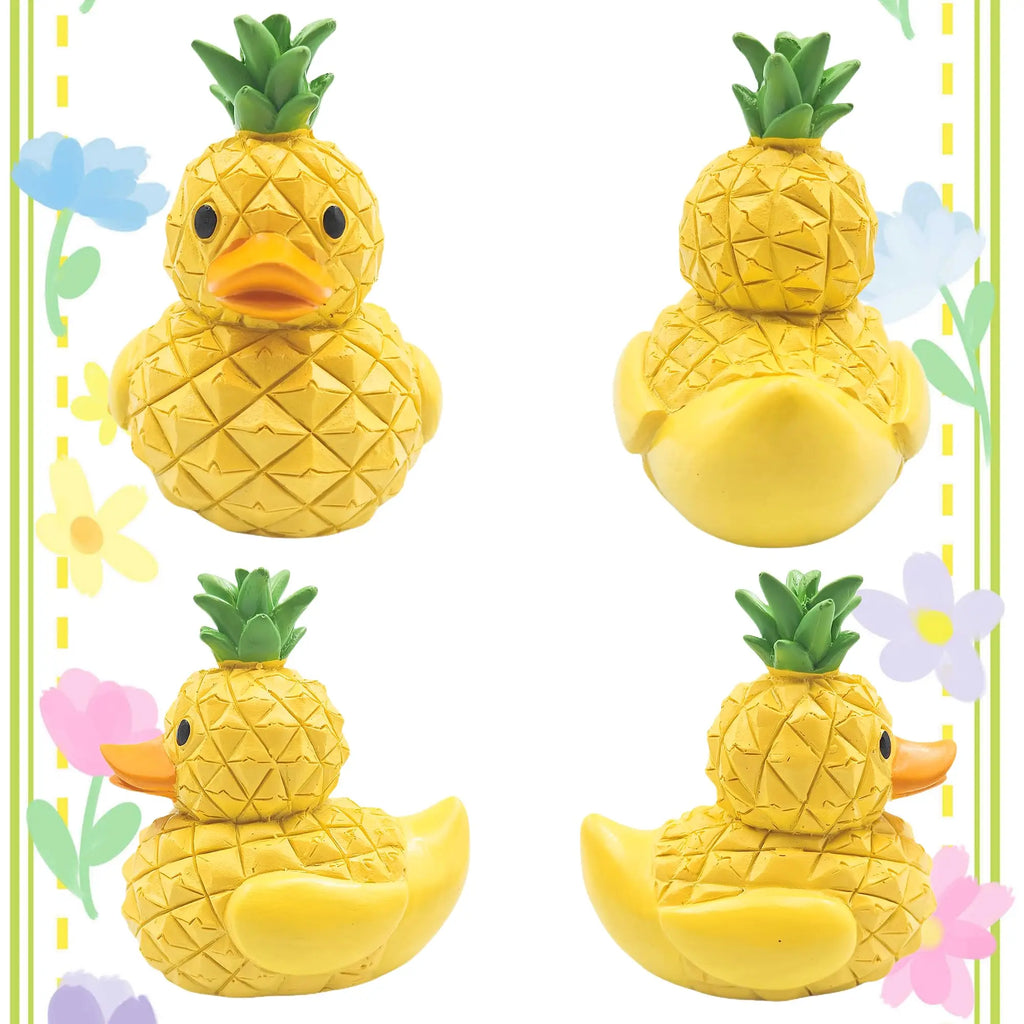 PiñaDuck — Figura Decorativa de Resina