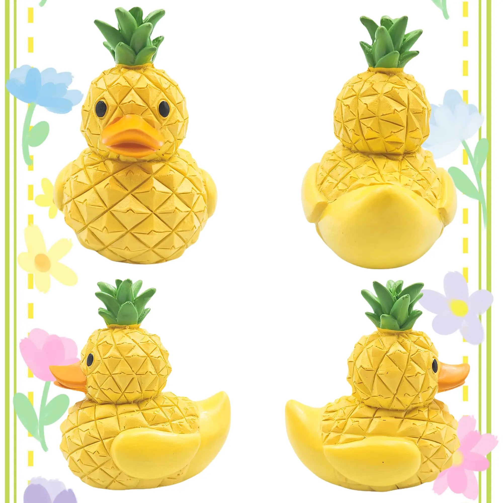 PiñaDuck — Figura Decorativa de Resina